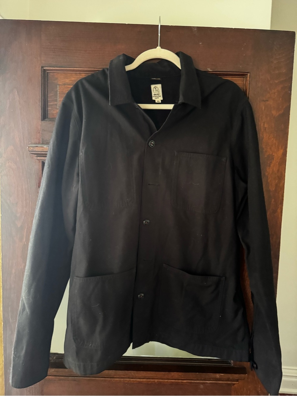Men's Black Lightweight Shirt Jacket - Unbranded